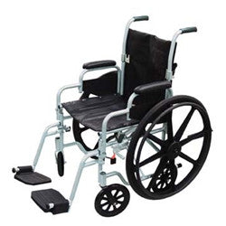 Drive Medical Poly-Fly High Strength Light Weight Wheelchair/Flyweight Transport Chair Combo