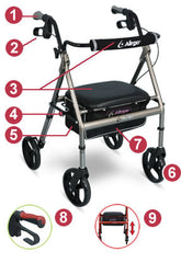 Airgo Adventure 8 Lightweight Rollator