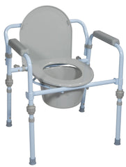 Folding Steel Commode